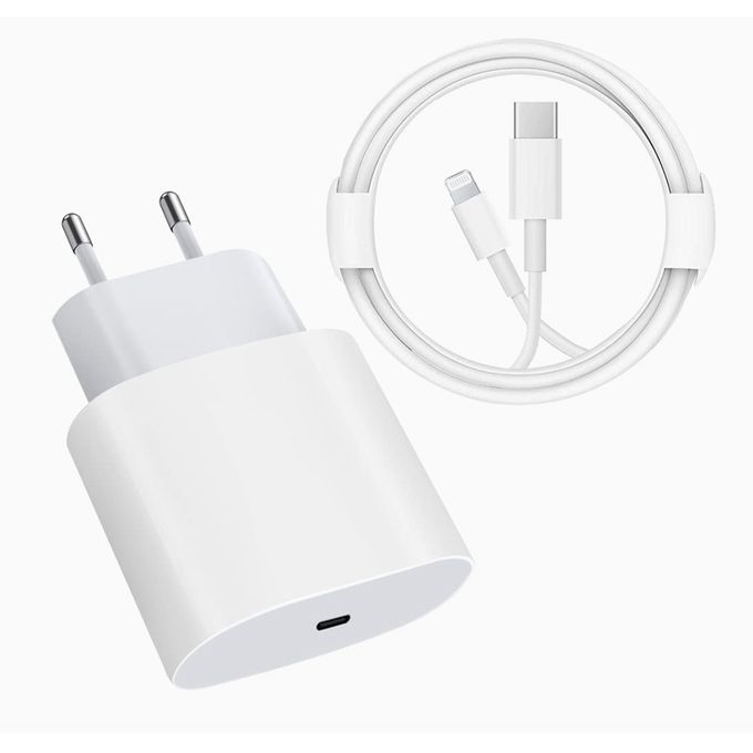 Chargeur Rapide  iPhone USB-C 20W + Câble 4 en 1 Offert